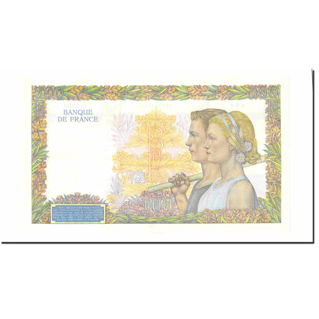Frankreich, 500 Francs, La Paix, 1940, 1940-12-05, UNZ, Fayette:32.10, KM:95a