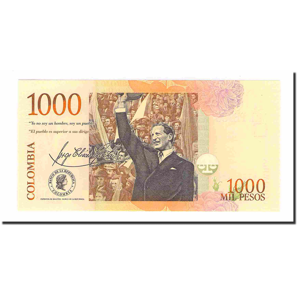 Banknote, Colombia, 1000 Pesos, 2014, 2014-08-27, KM:456a, UNC(65-70)