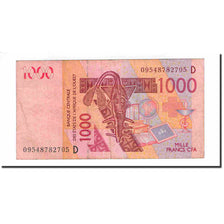 Banknote, West African States, 1000 Francs, 2003, KM:715Kb, EF(40-45)