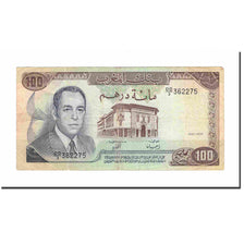 Nota, Marrocos, 100 Dirhams, 1985, KM:59b, EF(40-45)