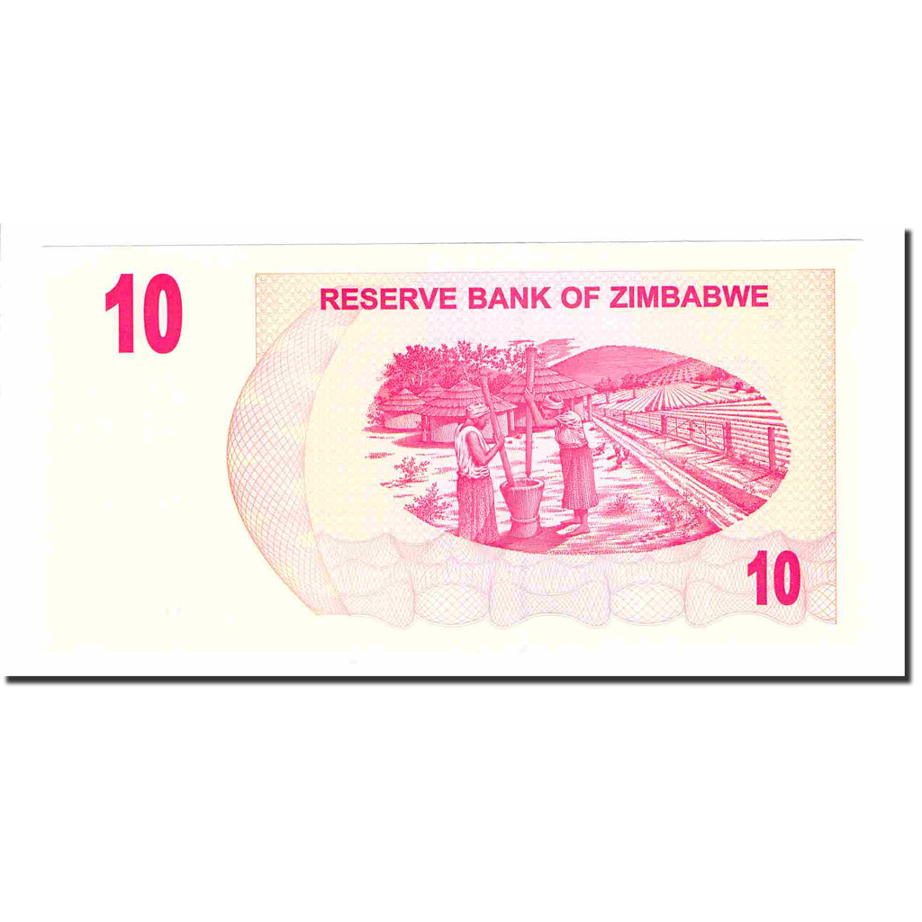 Banknote, Zimbabwe, 10 Dollars, 2007, 2007-07-31, KM:39, UNC(65-70)