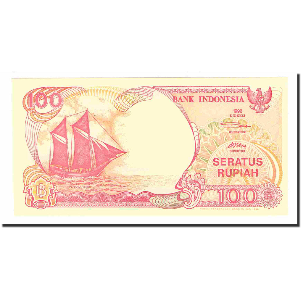 Banknot, Indonesia, 100 Rupiah, 1992, KM:127e, UNC(65-70)