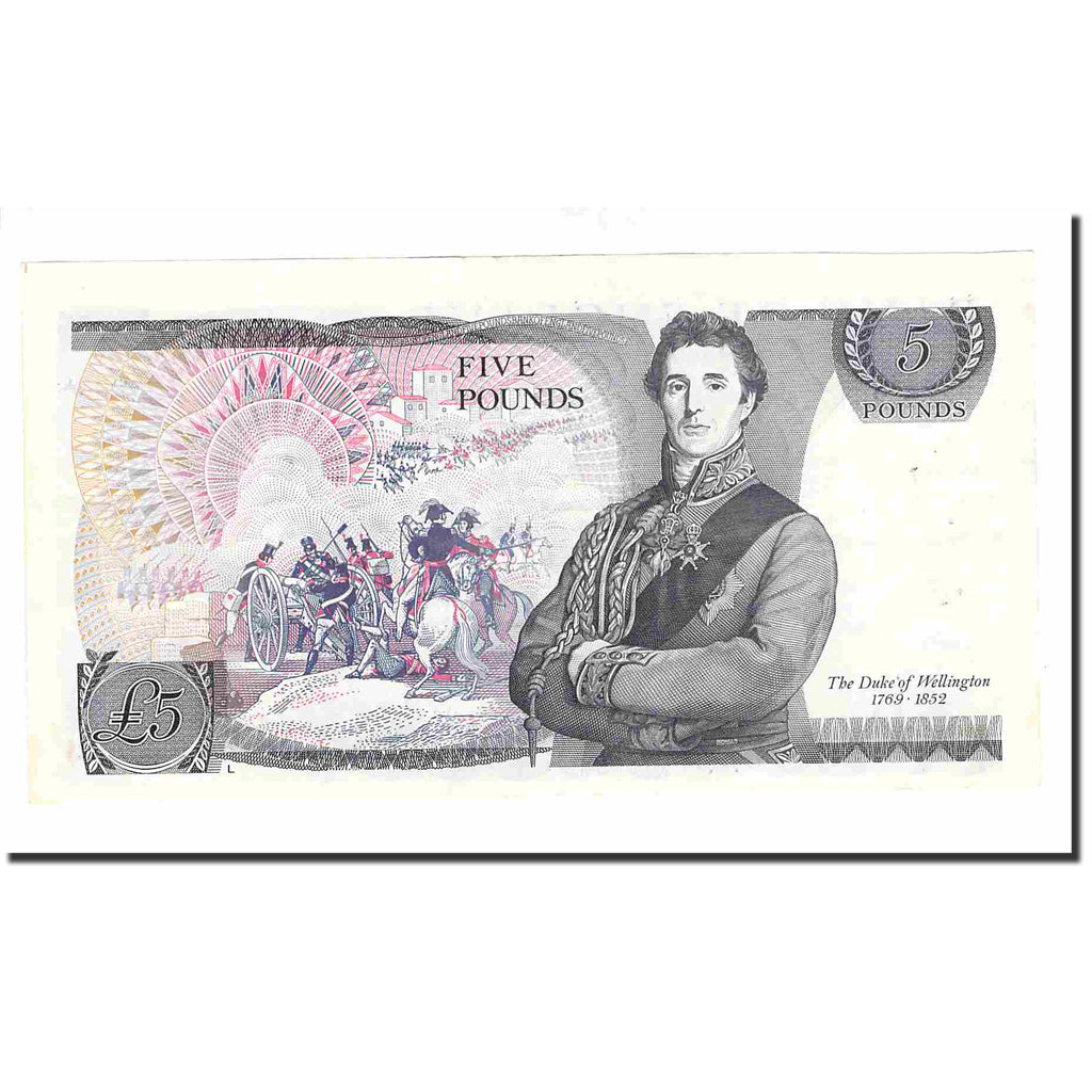 Banknote, Great Britain, 5 Pounds, Undated (1971-91), KM:378c, UNC(60-62)