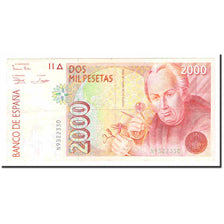 Banconote, Spagna, 2000 Pesetas, 1992, 1992-04-24, KM:164, BB+