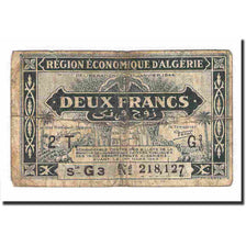 Billet, Algeria, 2 Francs, 1944, KM:102, AB+