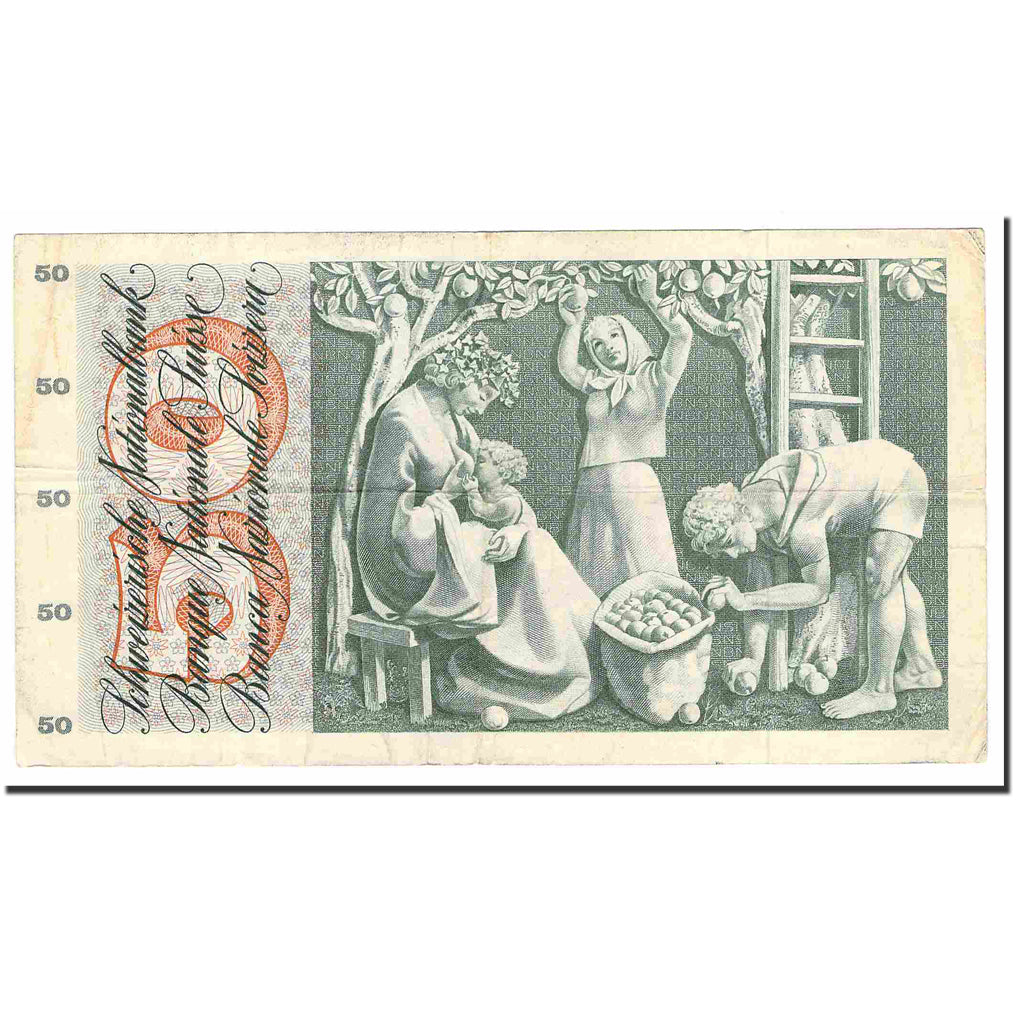 Banknote, Switzerland, 50 Franken, 1961-74, KM:48e, EF(40-45)