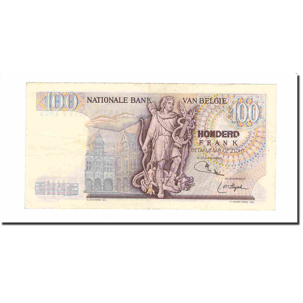 Banknote, Belgium, 100 Francs, 1975, 1975-03-03, KM:134b, AU(50-53)