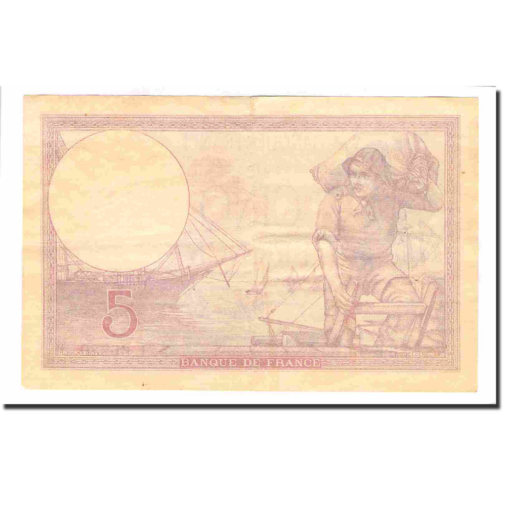 Frankreich, 5 Francs, Violet, 1939, 1939-10-26, VZ, Fayette:4.13, KM:83