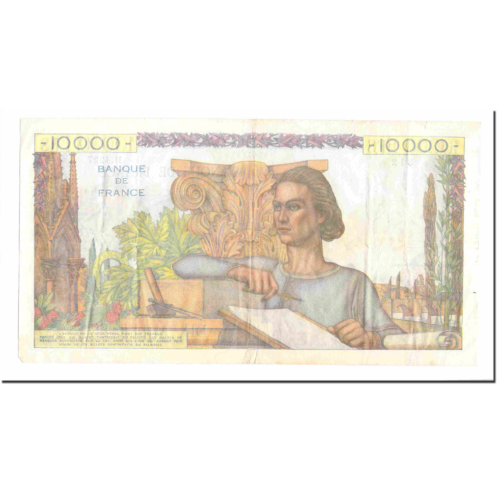 France, 10,000 Francs, Génie Français, 1953, 1953-02-05, EF(40-45)
