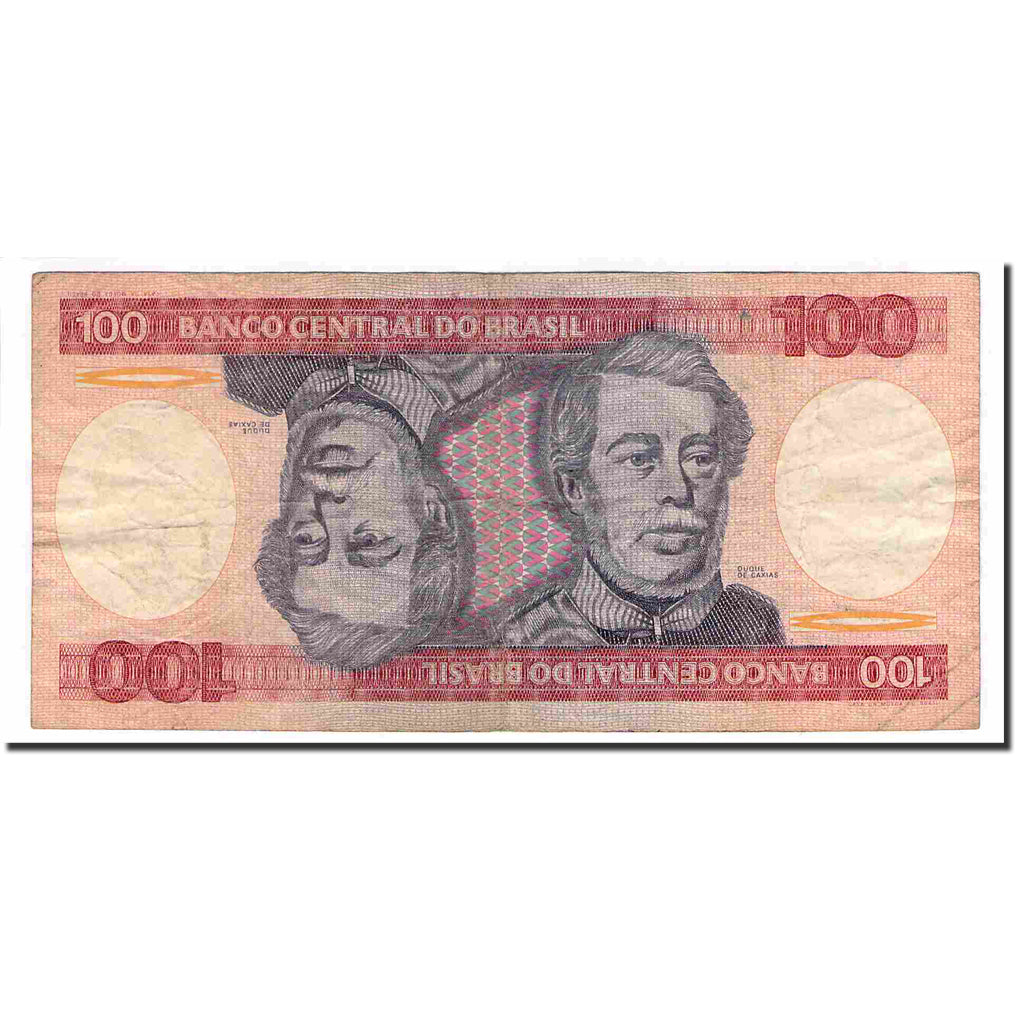 Banconote, Brasile, 100 Cruzeiros, Undated (1981-84), KM:198b, MB+