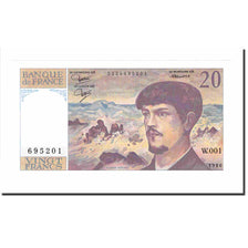 Frankreich, 20 Francs, Debussy, 1980, UNZ, Fayette:F.66.01W1, KM:151a