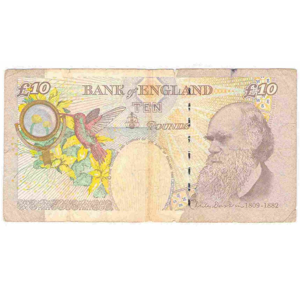Banknote, Great Britain, 10 Pounds, 2000, KM:389a, VG(8-10)