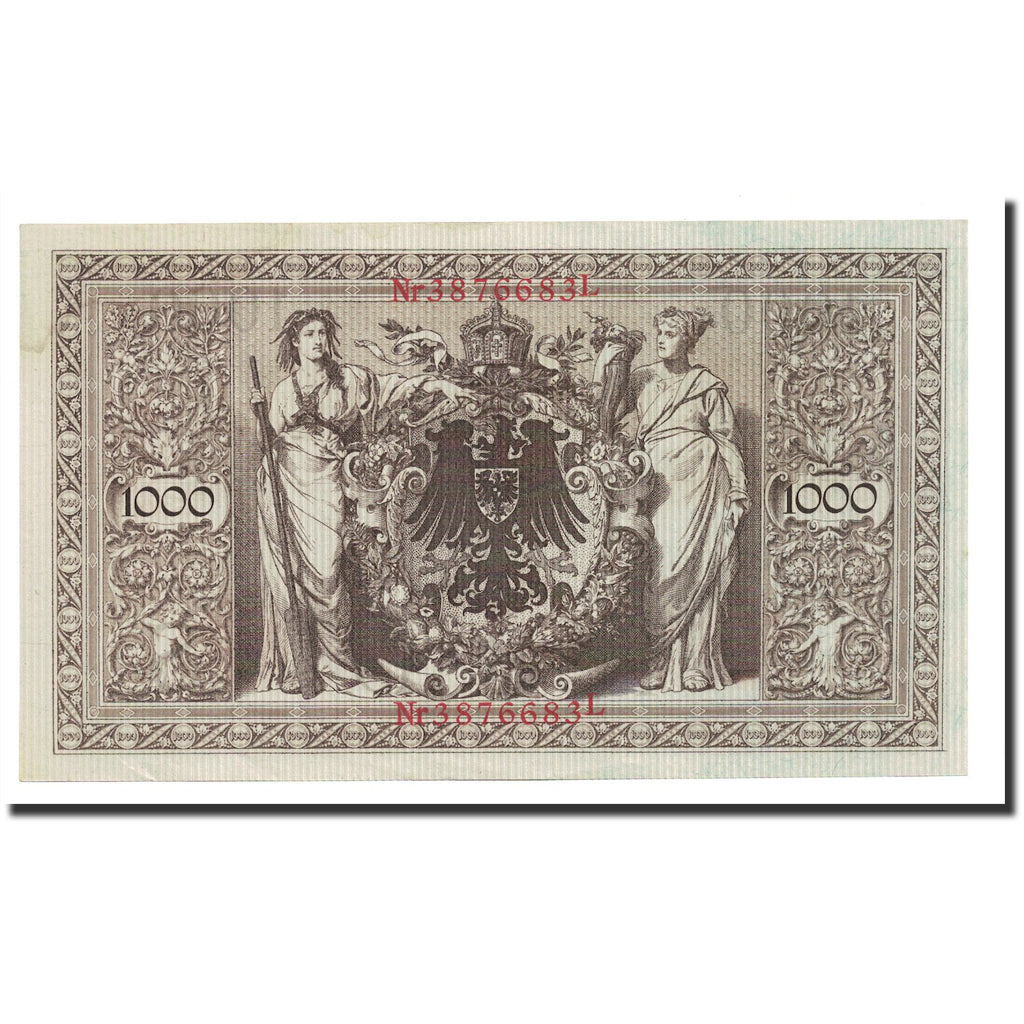 Geldschein, Deutschland, 1000 Mark, 1910, 1910-04-21, KM:44b, UNZ-
