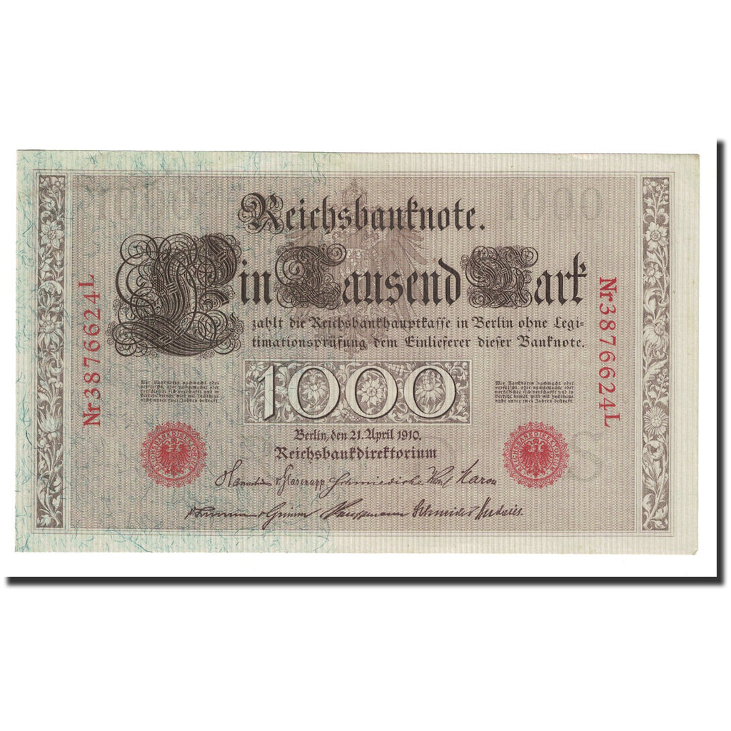 Banknote, Germany, 1000 Mark, 1910, 1910-04-21, KM:44b, UNC(63)