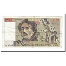 Francia, 100 Francs, Delacroix, 1986, MBC, Fayette:69.10, KM:154b
