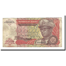 Banknote, Zaire, 500,000 Zaïres, 1992, 1992-03-15, KM:43a, AU(50-53)