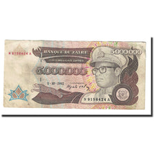Banknote, Zaire, 5,000,000 Zaïres, 1992, 1992-10-01, KM:46a, EF(40-45)