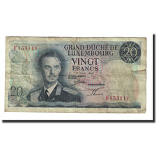 Banknote, Luxembourg, 20 Francs, 1966, 1966-03-07, KM:54a, EF(40-45)