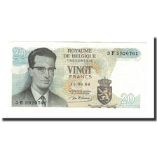 Banknote, Belgium, 20 Francs, 1964, 1964-06-15, KM:138, UNC(65-70)