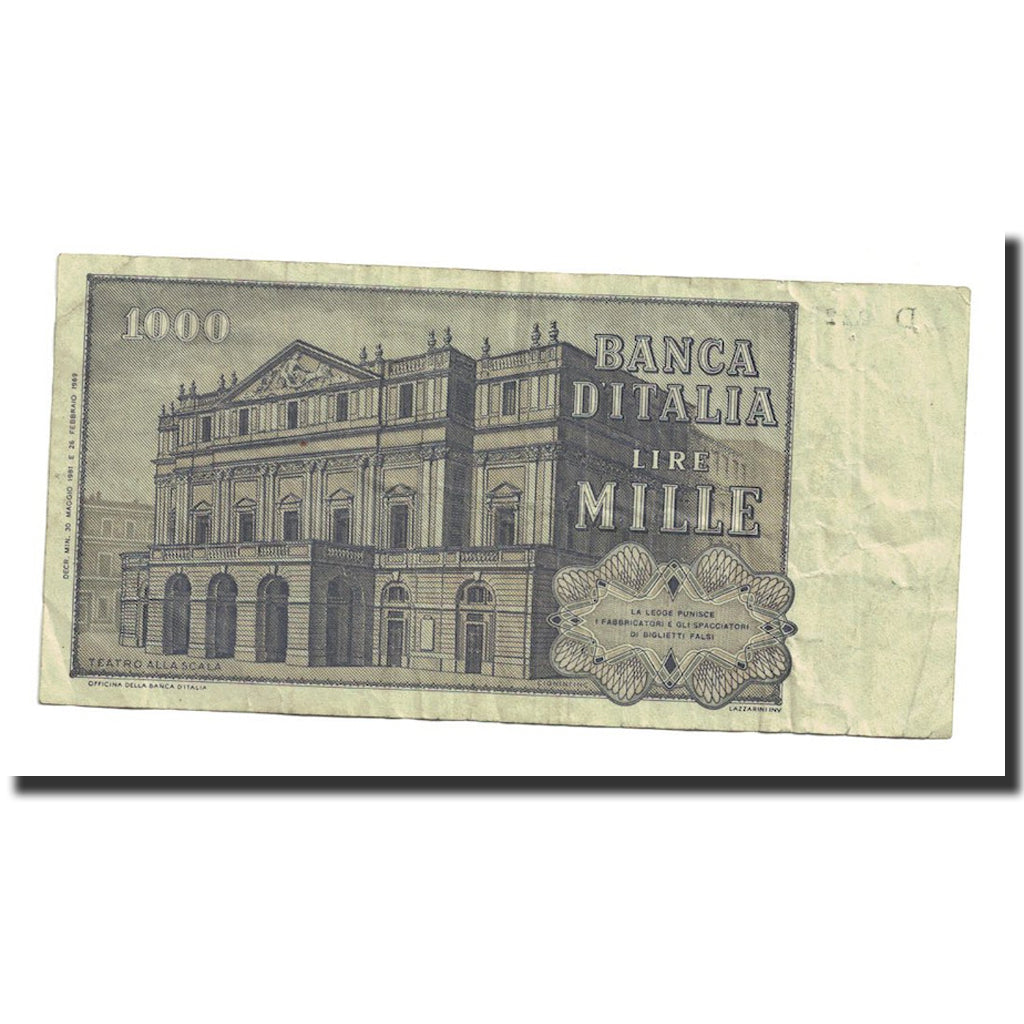 Billet, Italie, 1000 Lire, 1980, KM:101g, TTB+