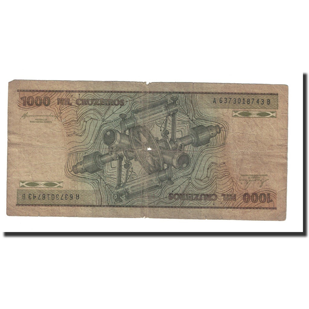 Banconote, Brasile, 1000 Cruzeiros, undated (1981-86), KM:201b, BB