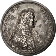 FRANCE, Politics, Society, War, Louis XIV, Medal, AU(55-58), Silver, 70, 163.60