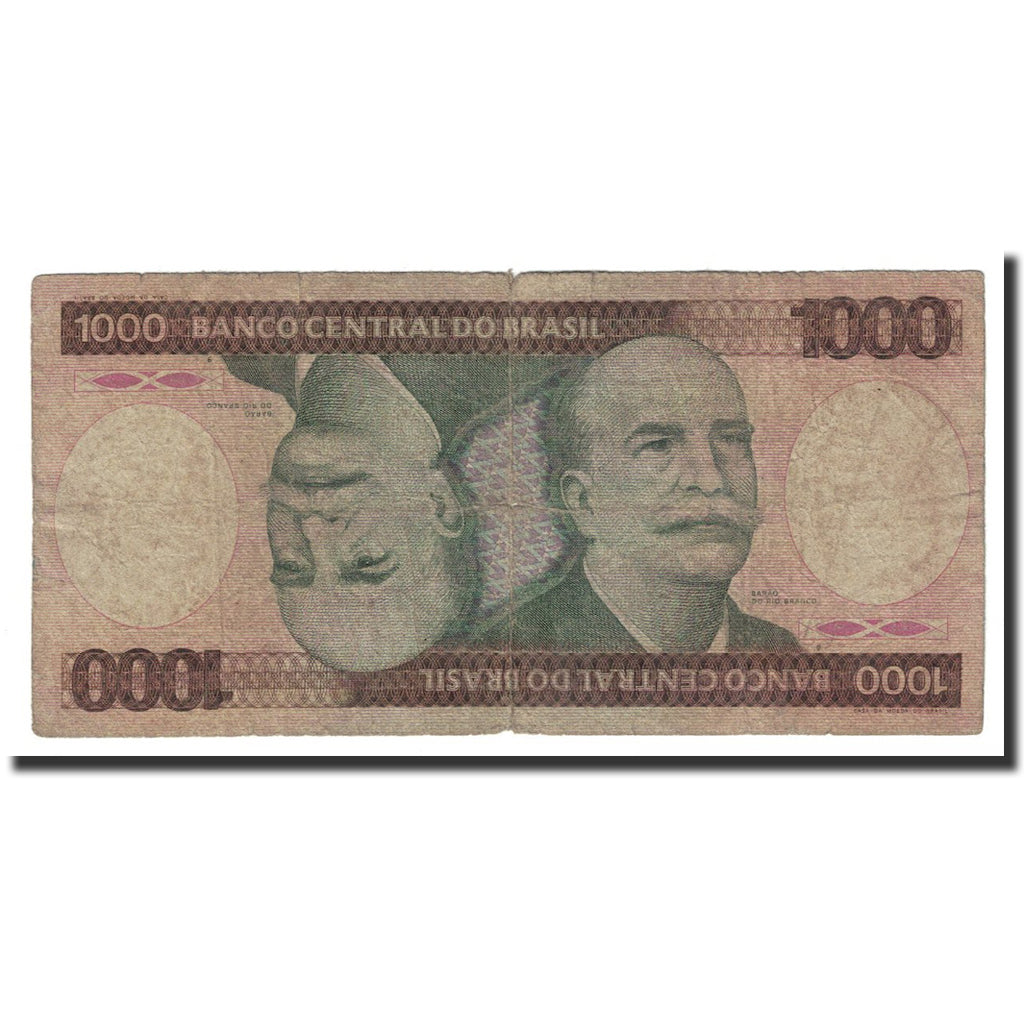Billete, 1000 Cruzeiros, undated (1981-86), Brasil, KM:201a, BC