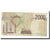 Nota, Itália, 2000 Lire, D.1990, KM:115, AU(50-53)
