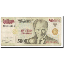 Geldschein, Türkei, 5,000,000 Lira, 1997, KM:210, SS