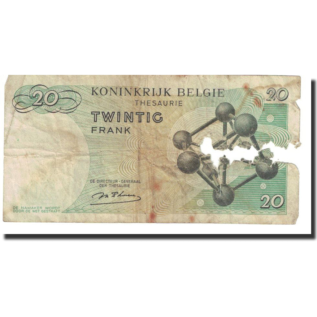 Billet, Belgique, 20 Francs, 1964, 1964-06-15, KM:138, AB