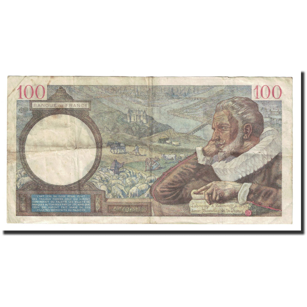 Frankreich, 100 Francs, Sully, 1940, 1940-05-23, S+, Fayette:26.30, KM:94