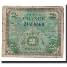 France, 2 Francs, Flag/France, 1944, VF(20-25), Fayette:16.1, KM:114a