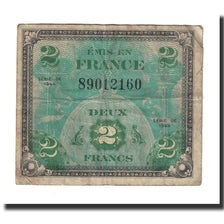 France, 2 Francs, Flag/France, 1944, VF(20-25), Fayette:16.1, KM:114a