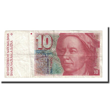 Banconote, Svizzera, 10 Franken, 1986, KM:53f, BB