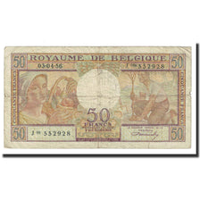 Banknote, Belgium, 50 Francs, 1956, 1956-04-03, KM:133a, EF(40-45)