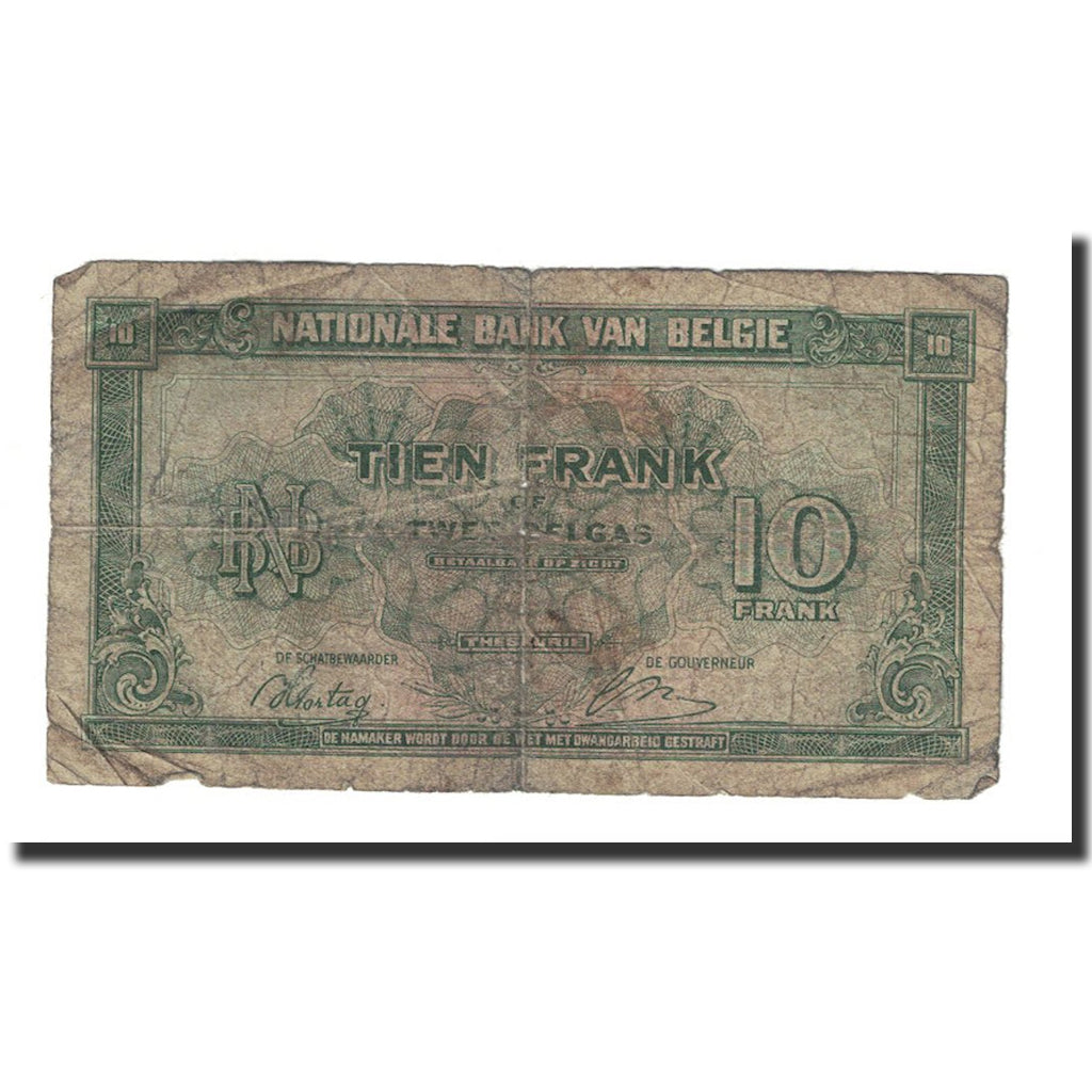 Banknote, Belgium, 10 Francs-2 Belgas, 1913, 1913-02-01, KM:122, VF(20-25)