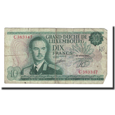 Banknote, Luxembourg, 10 Francs, 1967, 1967-03-20, KM:53a, EF(40-45)