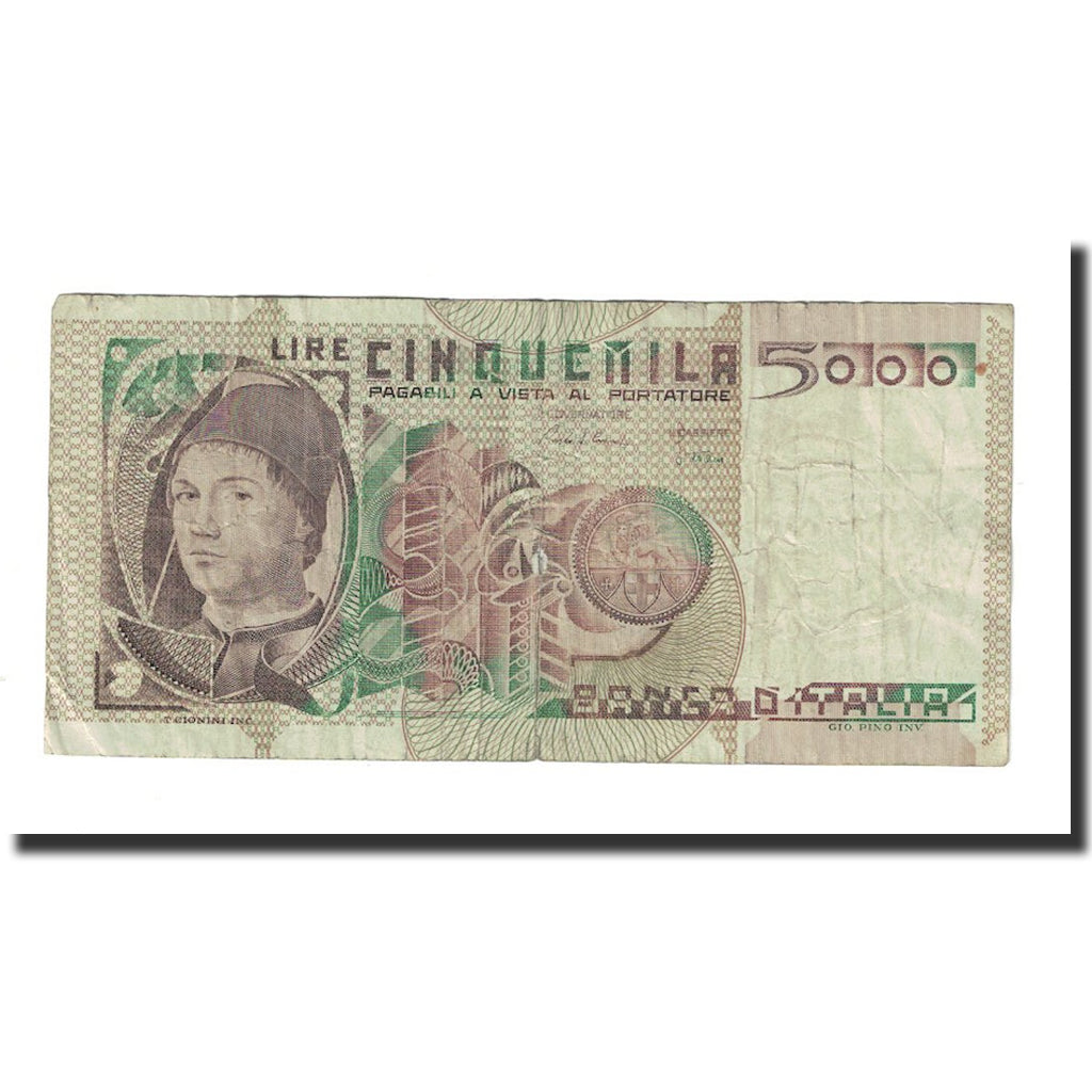 Banknote, Italy, 5000 Lire, 1979-1983, KM:105b, VF(20-25)
