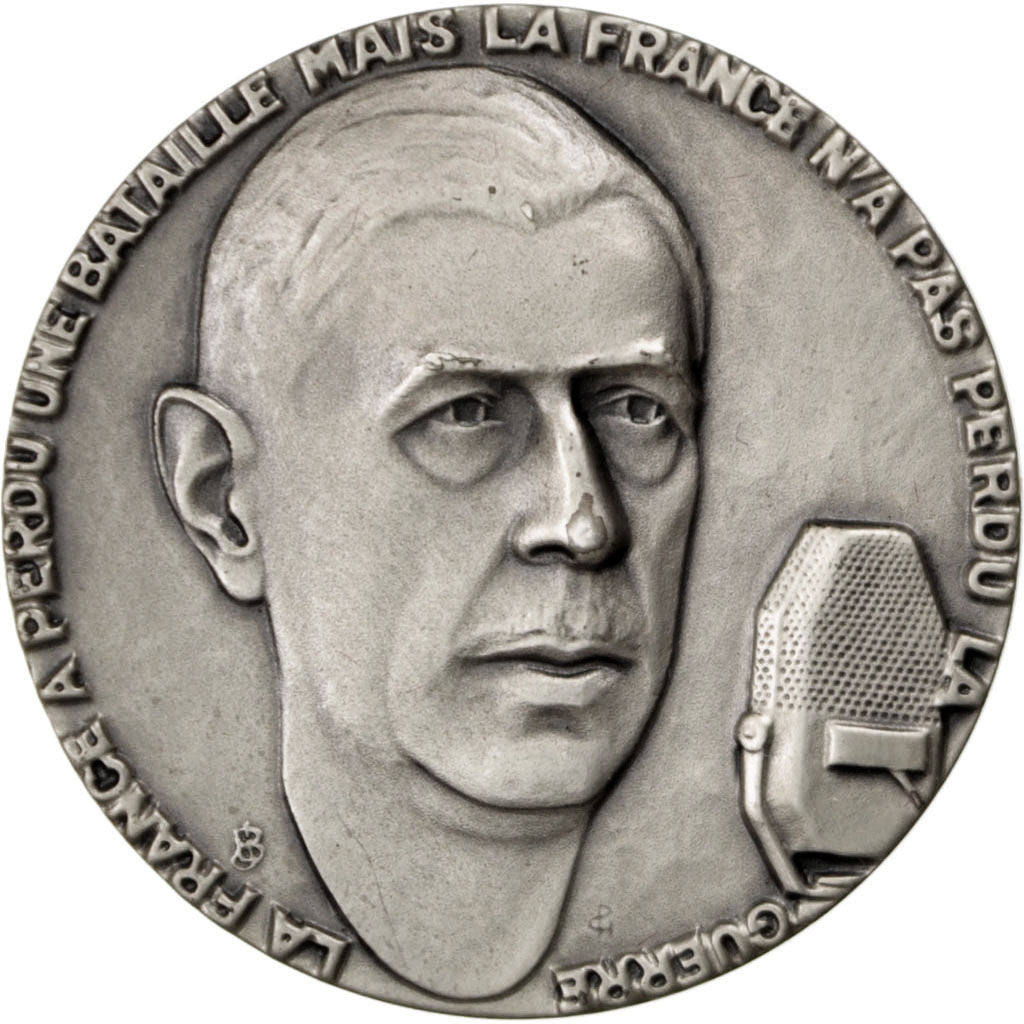 FRANCE, History, French Fifth Republic, Medal, 1990, MS(60-62), Silver, 11.40