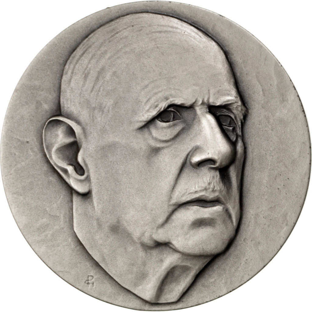 FRANCE, History, French Fifth Republic, Medal, MS(60-62), Silver, 30, 10.50