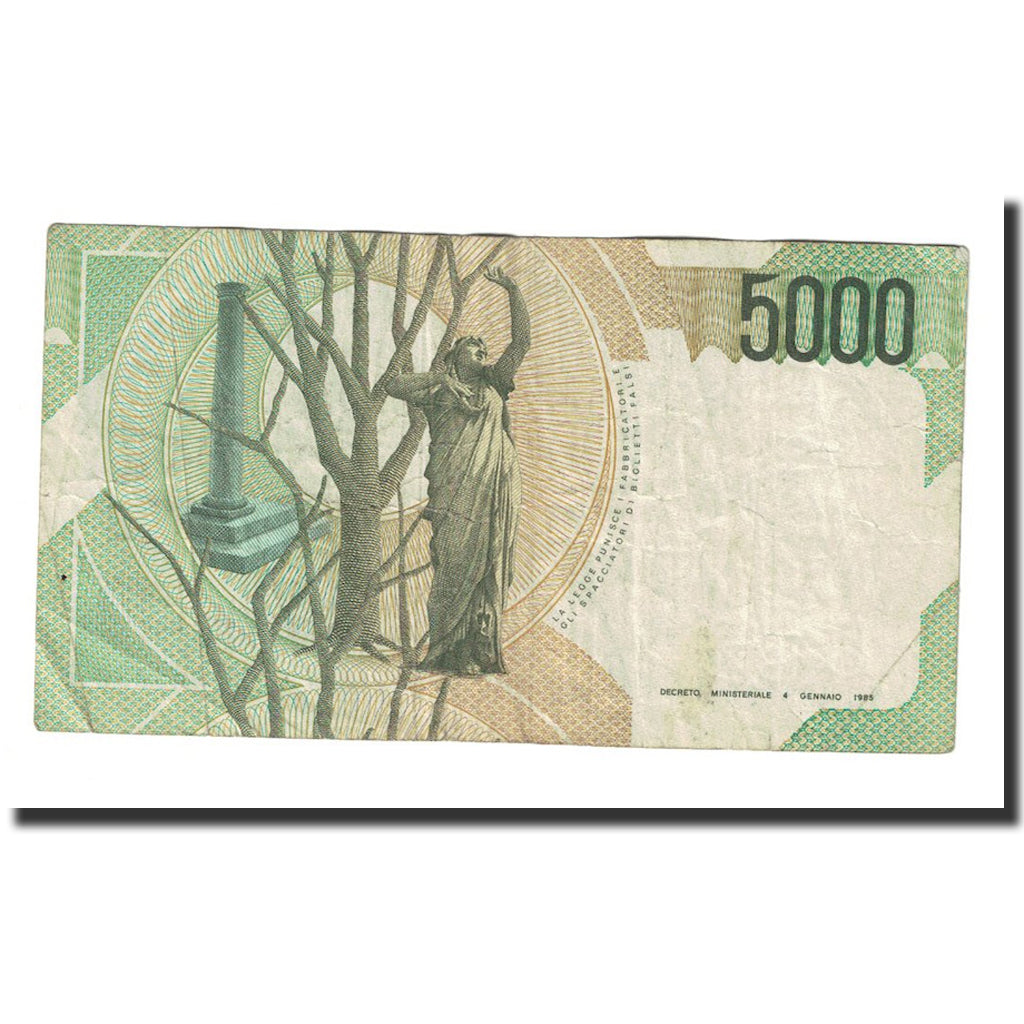 Geldschein, Italien, 5000 Lire, 1985, 1985-01-04, KM:111b, SS
