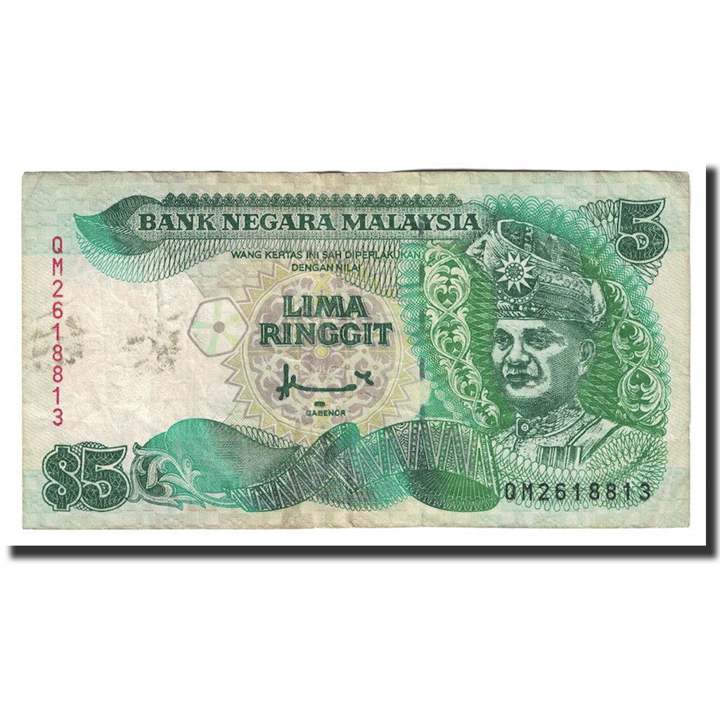 Biljet, Maleisië, 5 Ringgit, Undated (1986-89), KM:35a, TTB