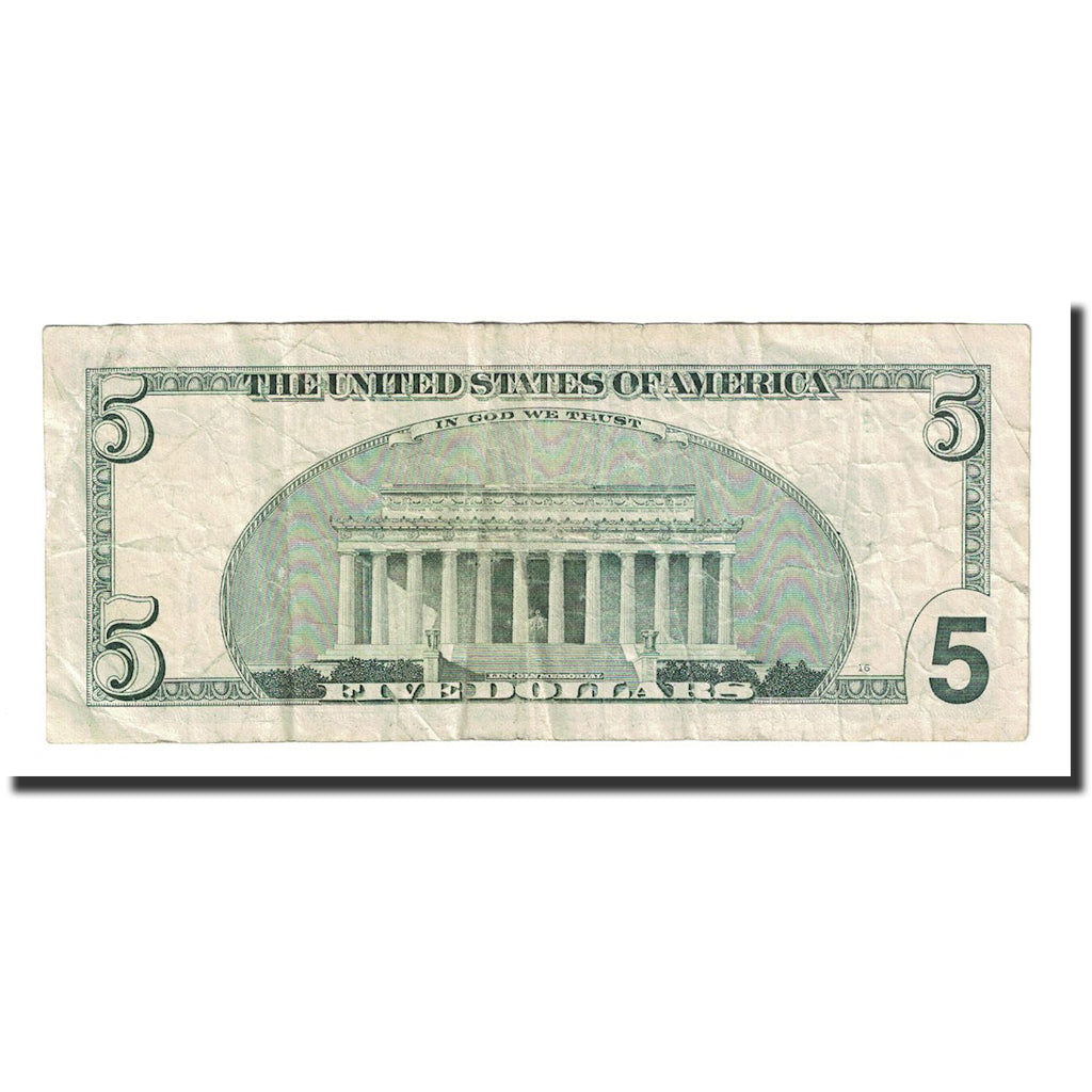 Billet, États-Unis, Five Dollars, 2003, KM:4855, TTB