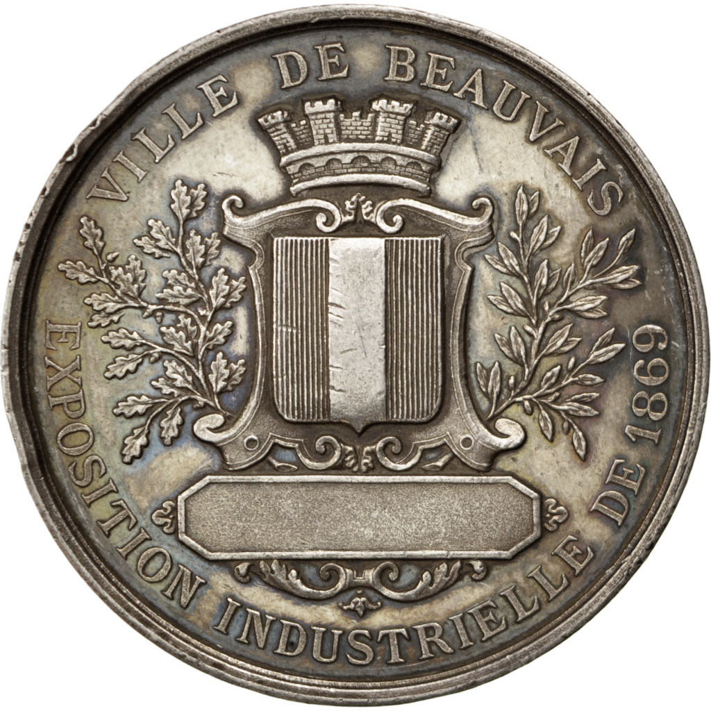 FRANCE, Business & industry, Second French Empire, Medal, 1869, AU(55-58), Caqué