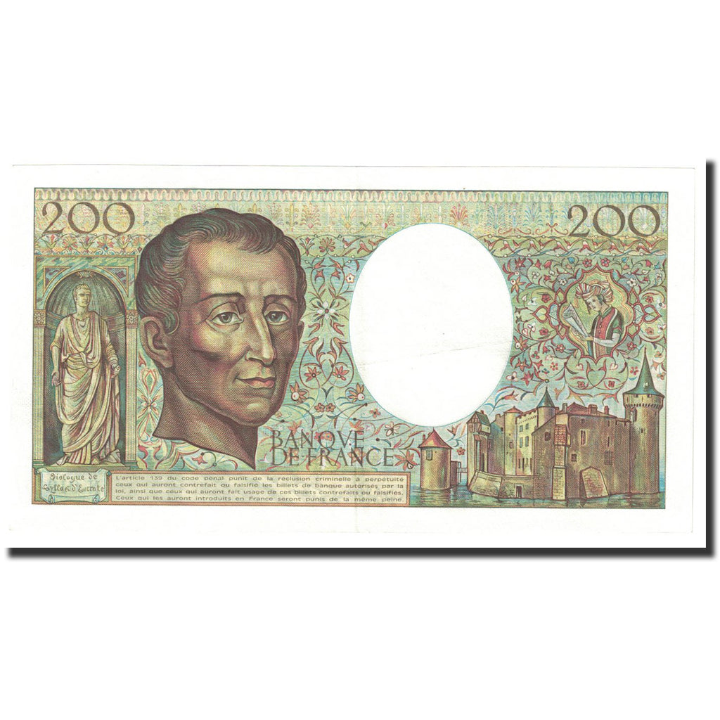 France, 200 Francs, Montesquieu, 1983, UNC(60-62), Fayette:70.3, KM:155a