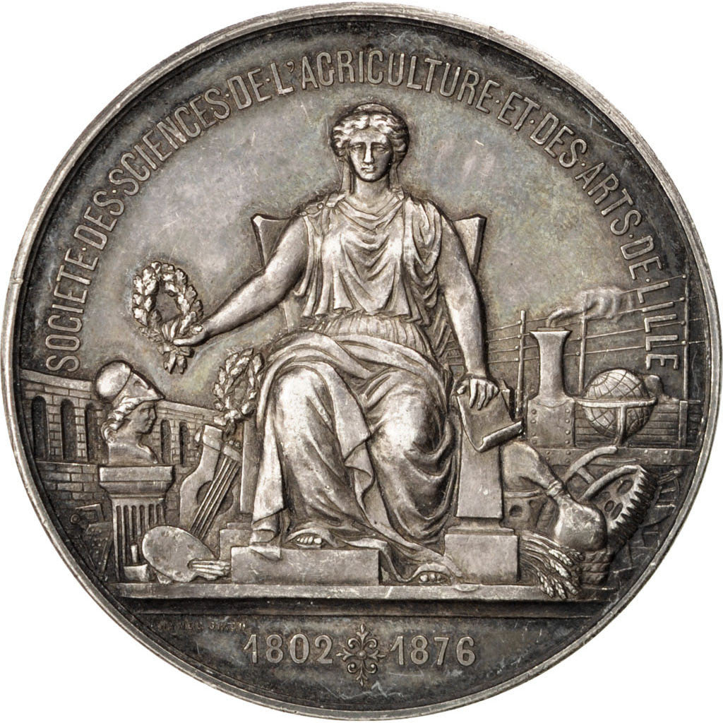 FRANCE, Arts & Culture, French Third Republic, Medal, 1896, AU(50-53), Grun,...
