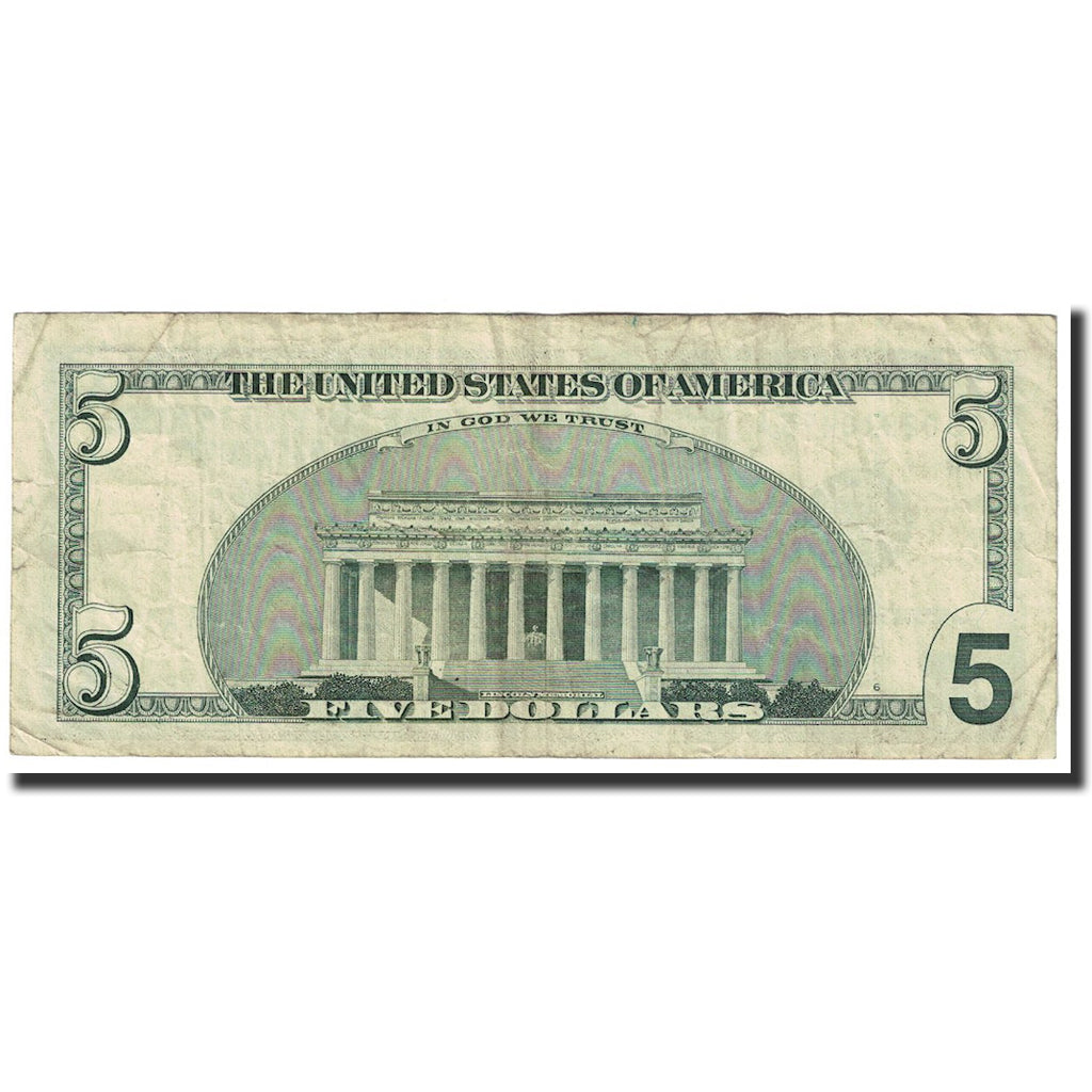 Geldschein, Vereinigte Staaten, Five Dollars, 2001, KM:4590, SS