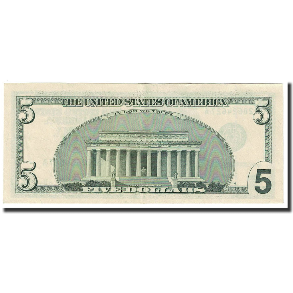 Banknote, United States, Five Dollars, 2001, KM:4594, UNC(60-62)