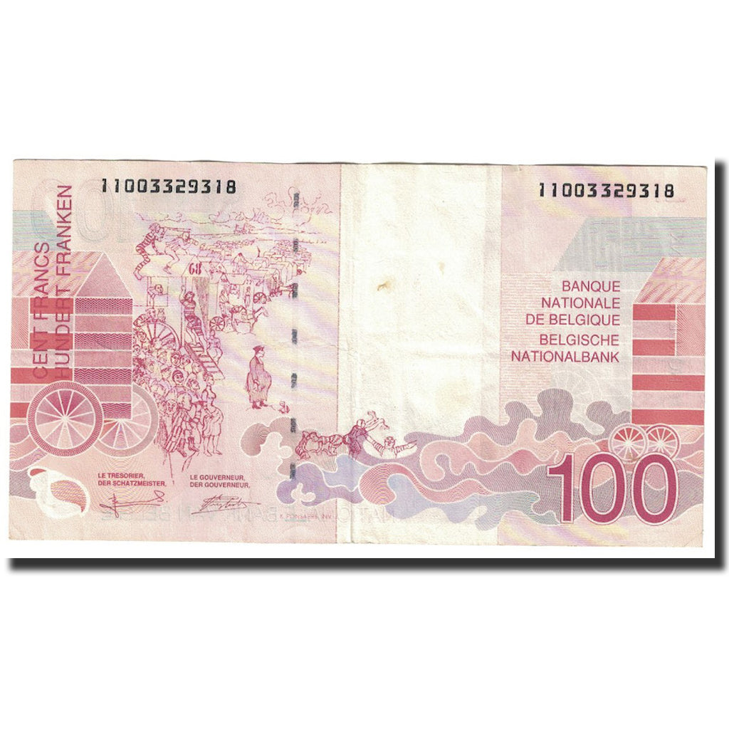Banknote, Belgium, 100 Francs, Undated (1995-2001), KM:147, AU(55-58)