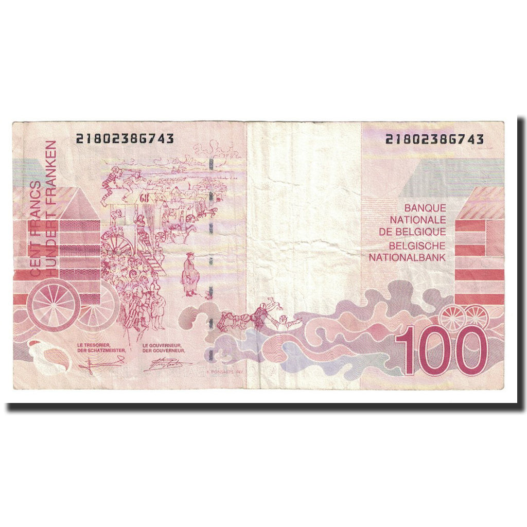 Banknote, Belgium, 100 Francs, Undated (1995-2001), KM:147, EF(40-45)